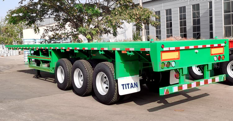 Tri Axle Flat Bed Trailer Price | Flatbed Tractor Truck Trailer for Sale in Nigeria