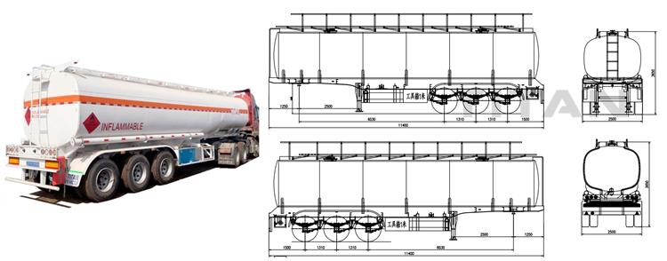 Price of 42000 L Oil Tanker Trailer for Sale in Ghana
