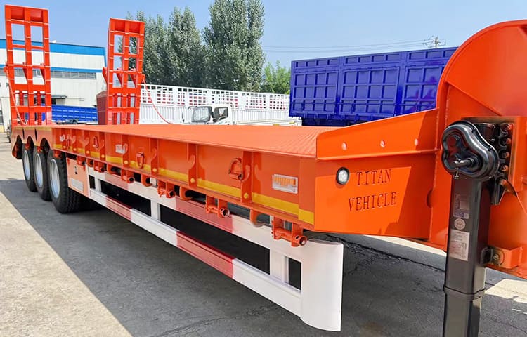Tri Axle 80T Truck Trailer Low Bed for Sale Price