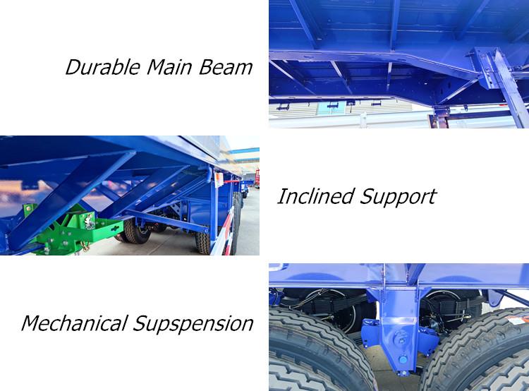 Flat Deck Tri Axle Flat Top Trailer for Sale