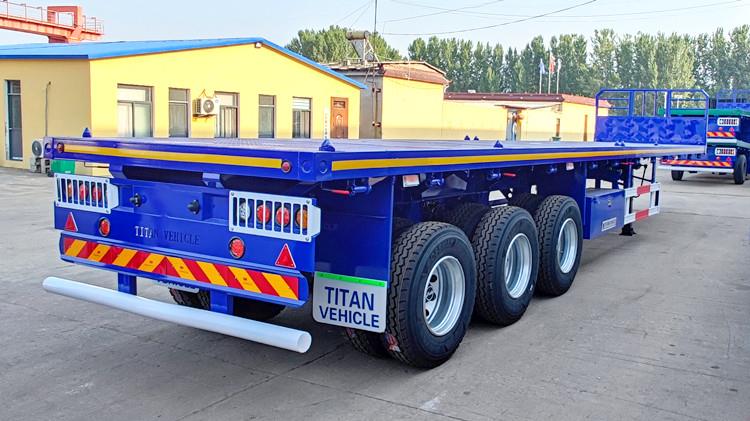 Flat Deck Tri Axle Flat Top Trailer for Sale