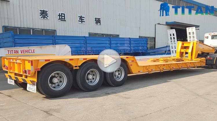 3 Axle Detach Lowboy Trailer for Sale of 50 to 60 Ton