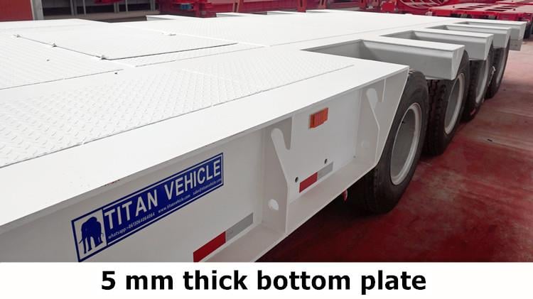 Folding Gooseneck 100 Ton Lowboy Trailer for Sale