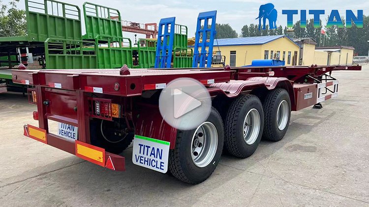  40 Foot Container Chassis Price | New Tri Axle Intermodal Container Chassis for Sale