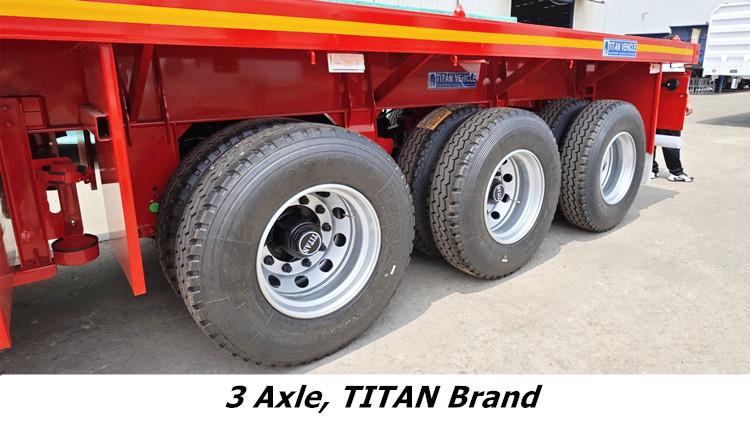 2024 Best Tri Axle Semi Flatbed Trailer on Sale in Tanzania