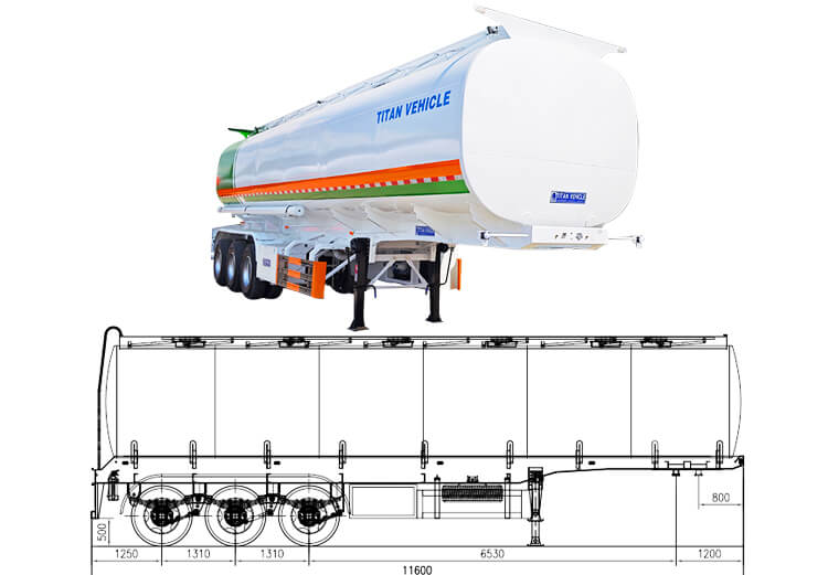 45000 Liters Oil Fuel Tanker Semi Trailer for Sale Prices in Tanzania