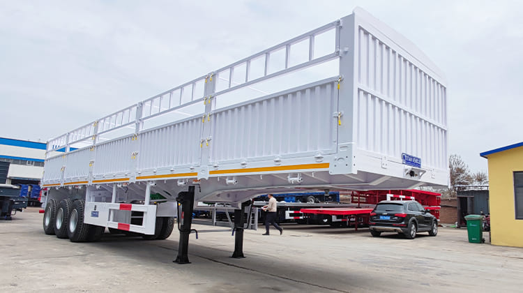 Sugar Cane Livestock Fence Semi Trailer for Sale in Zimbabwe