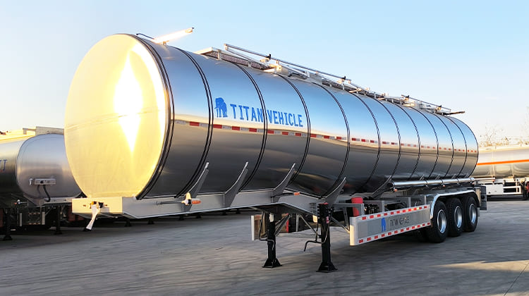 Stainless Steel Chemical Fuel Tanker Semi Trailer Price for Sale in Zimbabwe