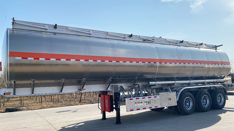 Aluminum Diesel Fuel Tanker Trailer for Sale in Guyana