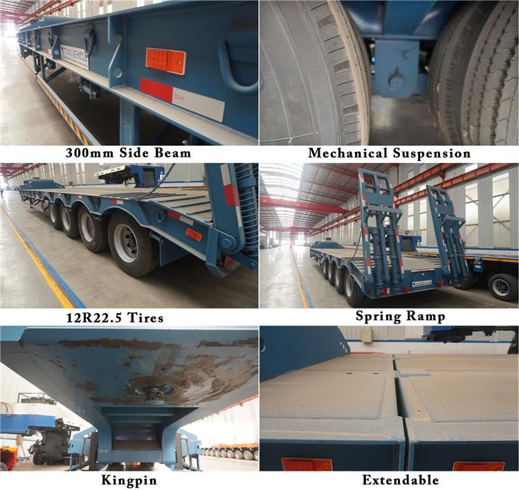 Extendable Low Bed Trailer for Sale In Guyana - Telescopic Trailer