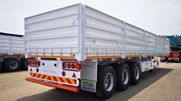 Drop Side Cargo Semi Trailer for Sale in Guyana