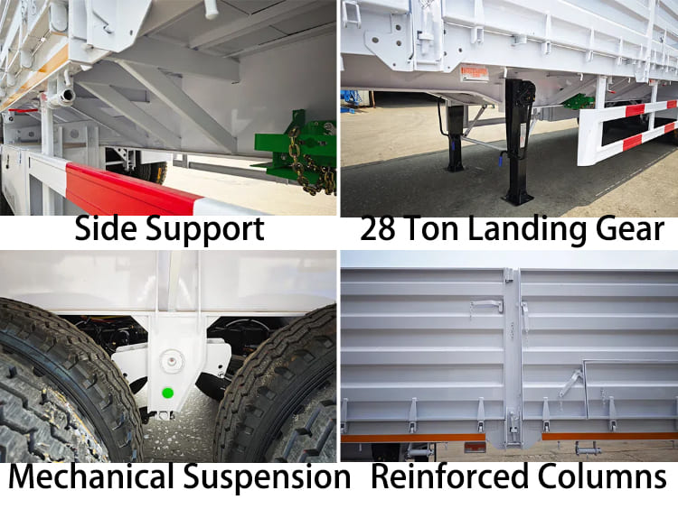 Drop Side Cargo Semi Trailer for Sale in Guyana