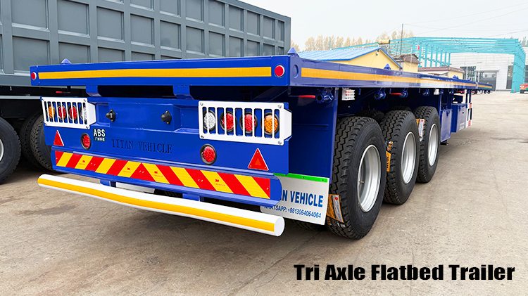 Tri Axle 40 Foot Heavy Duty Flatbed Trailer for Sale Price in Guyana