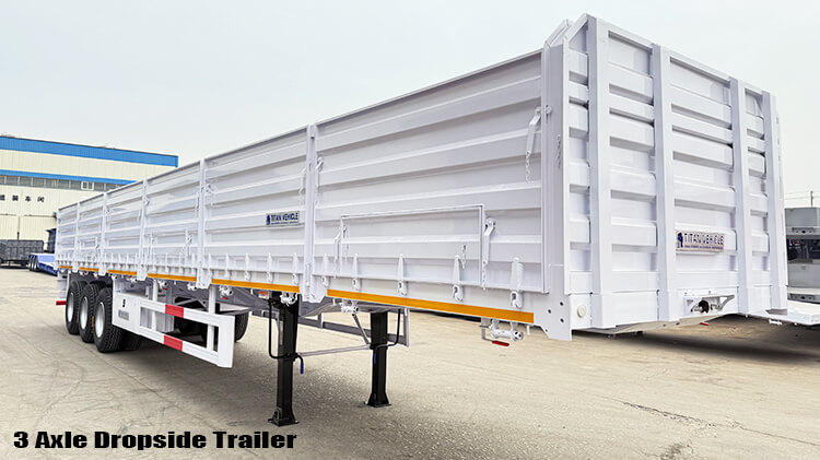 Tri Axle Dropside Trailer | Drop Side Semi Trailer for Sale in Nigeria