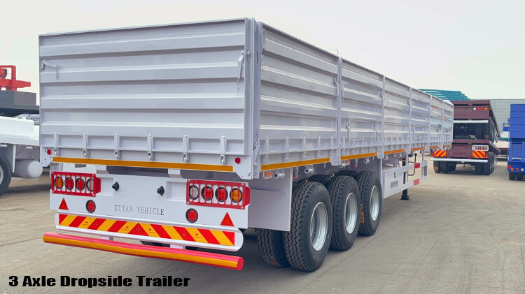 Tri Axle Dropside Trailer | Drop Side Semi Trailer for Sale in Nigeria
