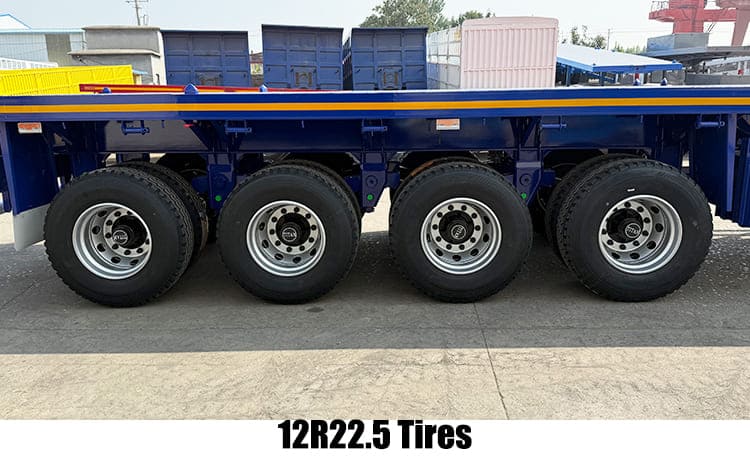 Heavy Duty 4 Axle Flatbed Trailer Price for Sale Near Me in Ghana