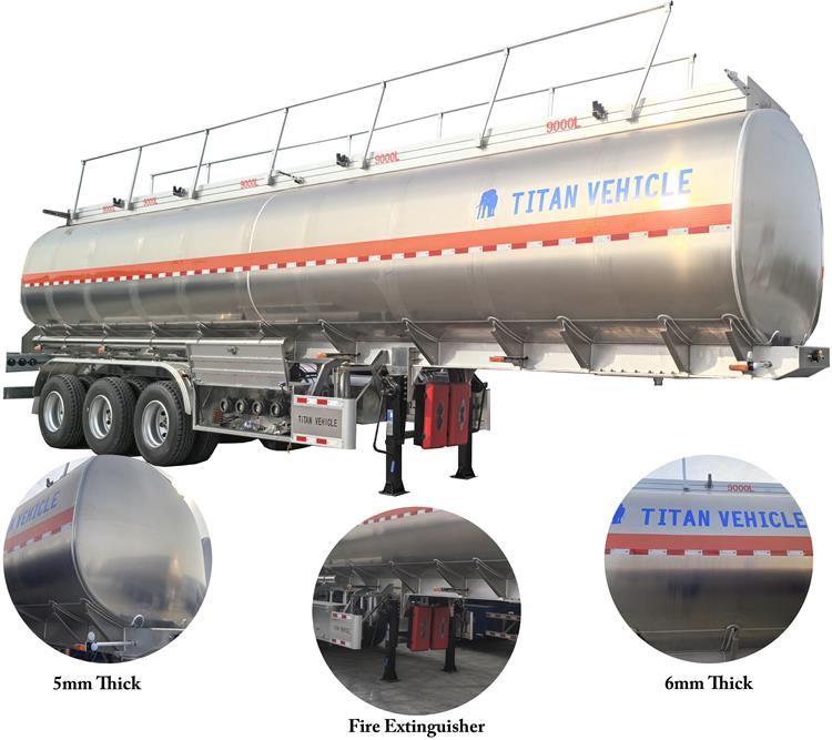Diesel Aluminum Tanker Trailer Price for Sale In Congo Banana