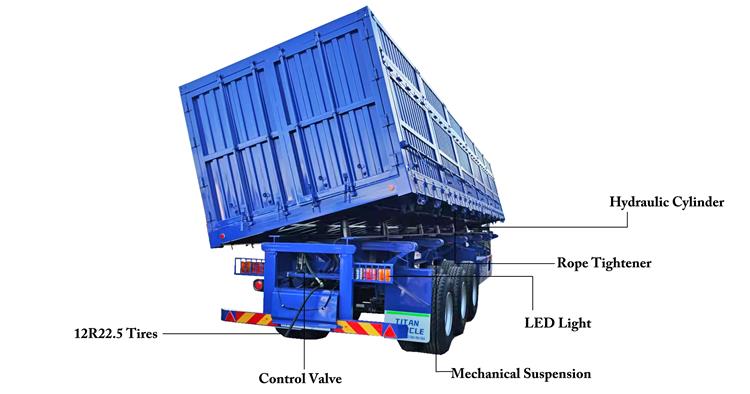 Side Dump Trailers for Sale in Congo Brazzaville