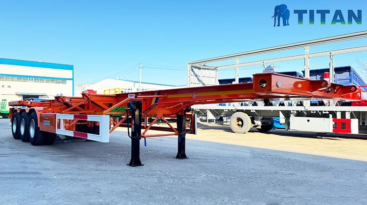 skeletal semi trailer