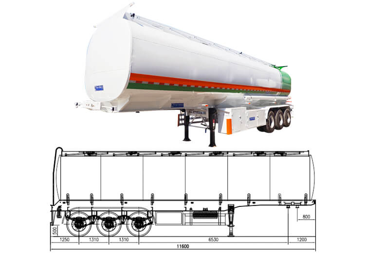 3 Axle Diesel Fuel Tanker Semi Trailer for Sale Price in Zambia