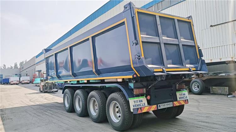 Hydraulic End Dump Semi Trailer for Sale In Angola