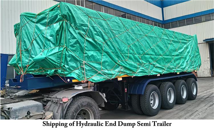 Hydraulic End Dump Semi Trailer for Sale In Angola