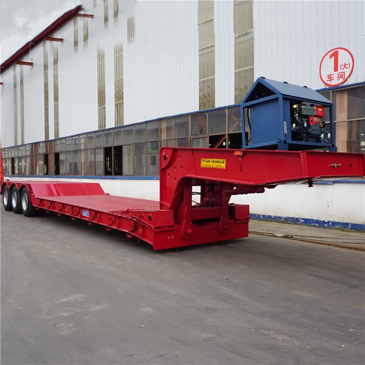 Tri Axle 100 Ton Mining Lowboy Trailer