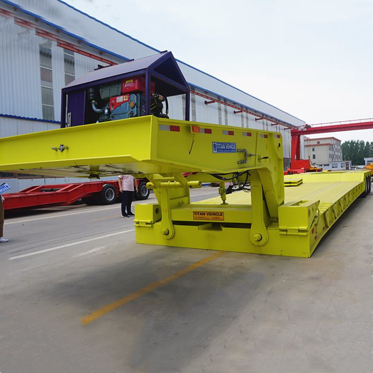 3 Line 6 Axle Lowboy Detachable Gooseneck Trailer