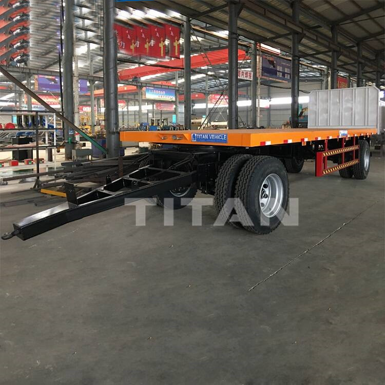 Flatbed Drawbar Pulling Trailer