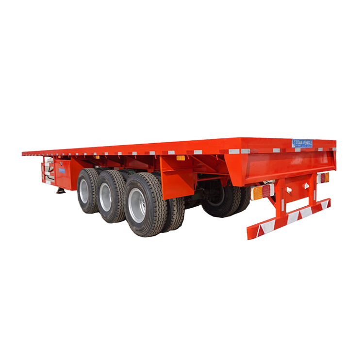 40ft 3 Axle Flatbed Semi Trailer
