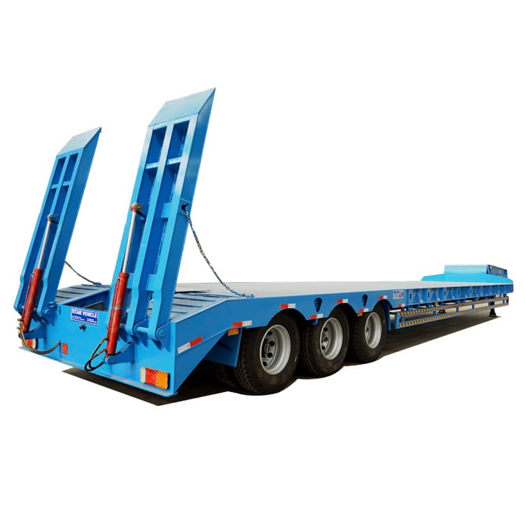 Tri Axles 60T Low Bed Semi Trailer