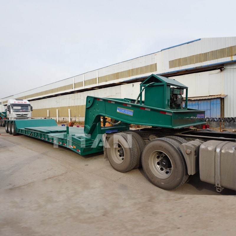 Tri Axles 60 Tons Detachable Gooseneck Trailer
