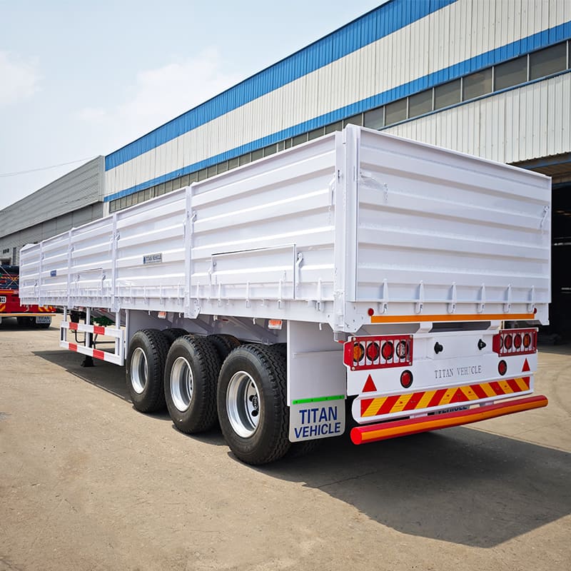 Drop Side Cargo Semi Trailer