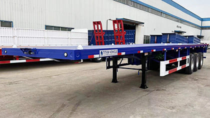 3 Axle 40Ft Flat Body Trailer 