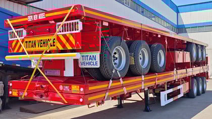 Remolque de plataforma de 3 ejes y 40 pies