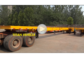 Extendable flatbed trailer