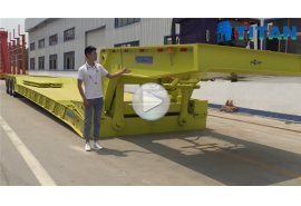 3 line 6 axle gooseneck lowboy trailer