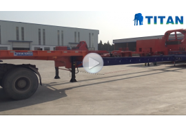 4 axles 56 meters extendable wind blade trailer