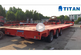 Wind blade adapter with modular trailer