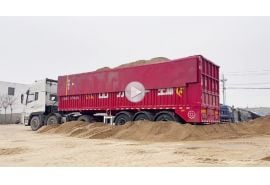 New Design Belt Dump Semi Trailer