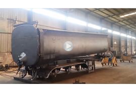 New Powder Tanker Tipper Trailer in the factory