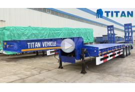 3 Axle Lowbed Trailer with Container Locks