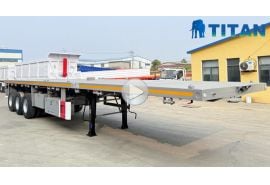3 Axle 40 Ft Flatbed Trailer