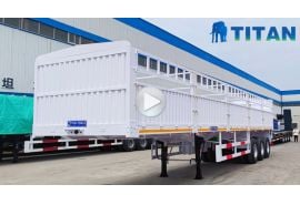 Tri Axle 60 Ton Fence Cargo Semi Trailer