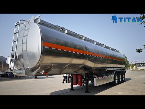 China 45k Liters Aluminum Tanker Trailer